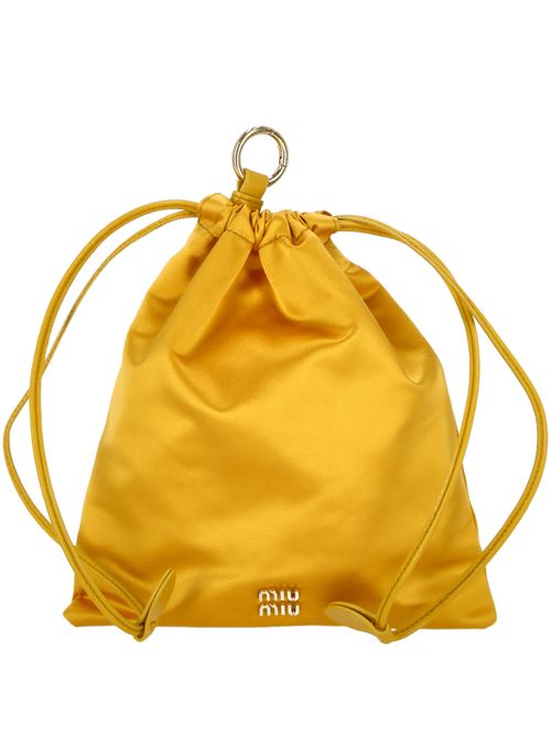 Yellow satin bag MIU MIU | 5NG0102CTBF065Y